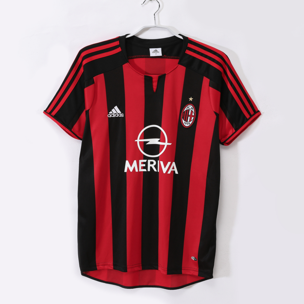 2003 04 A.C. Milan Home Jersey | short-sleeved | [Retro Edition] | 710