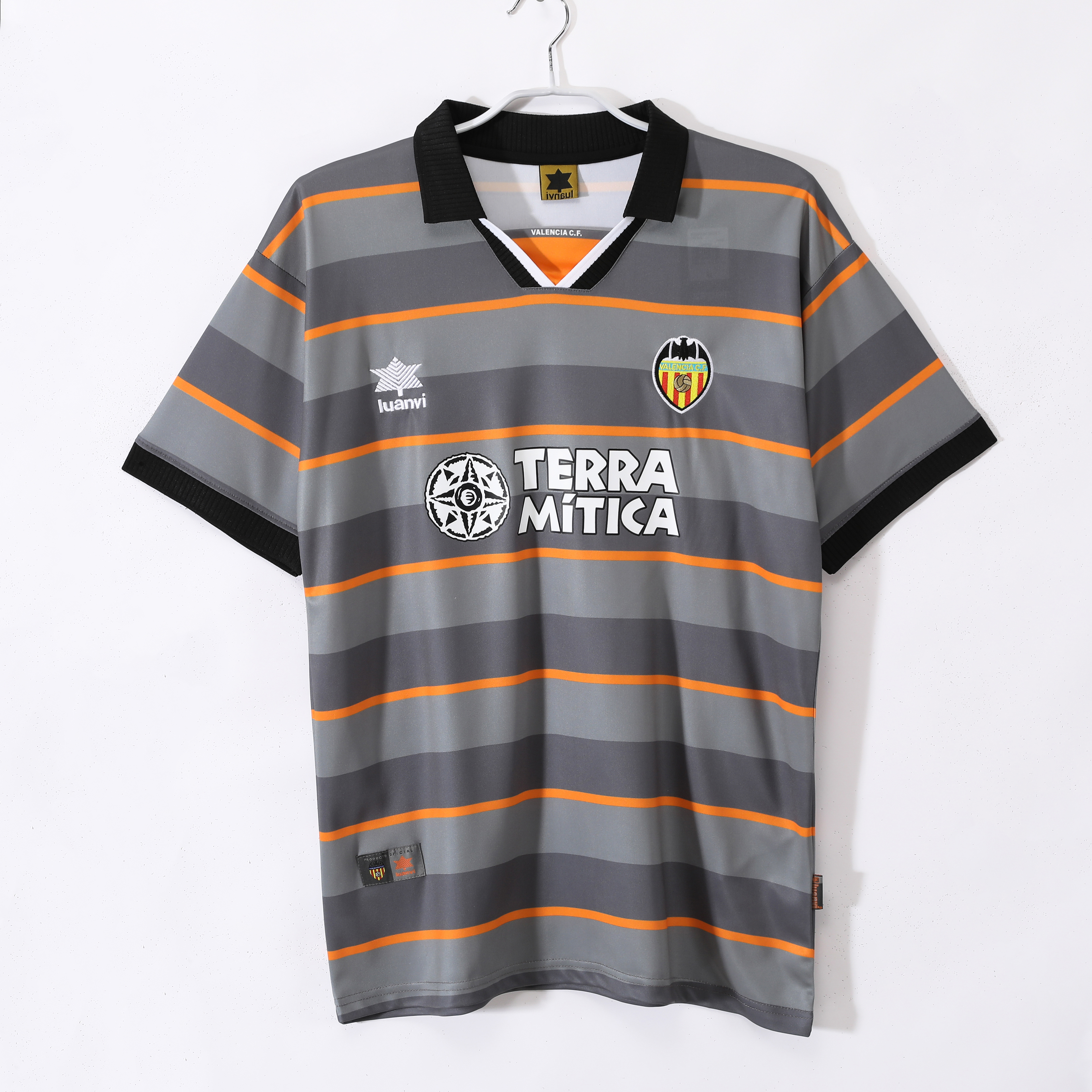 1999 00 Valencia Home / Away / Third Jersey | retro version | green and white | S-2XL | short-sleeved | 710
