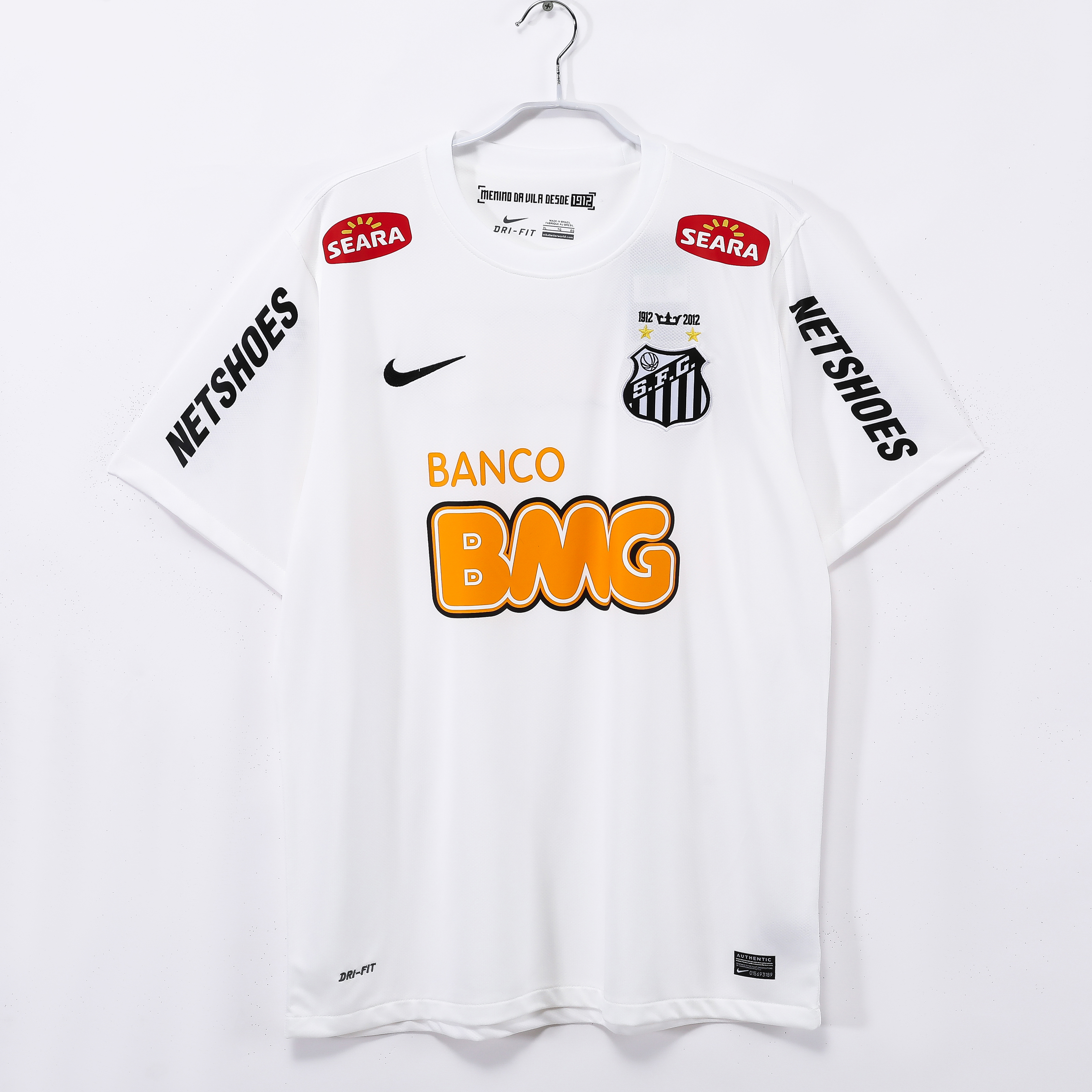 2013  retro Santos home  Away Jersey | thai version | black and white | S-2XL | short-sleeved | 710