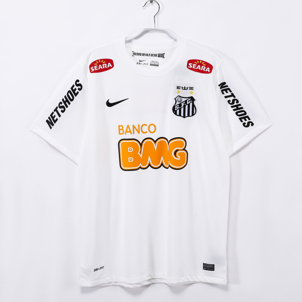 2013  retro Santos home  Away Jersey | thai version | black and white | S-2XL | short-sleeved | 710