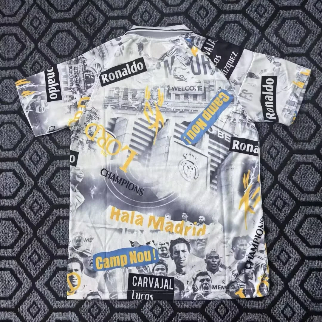 25-26 Real Madrid Jersey | blue | Special Edition - Graffiti Commemorative | thai version | short-sleeved | 269