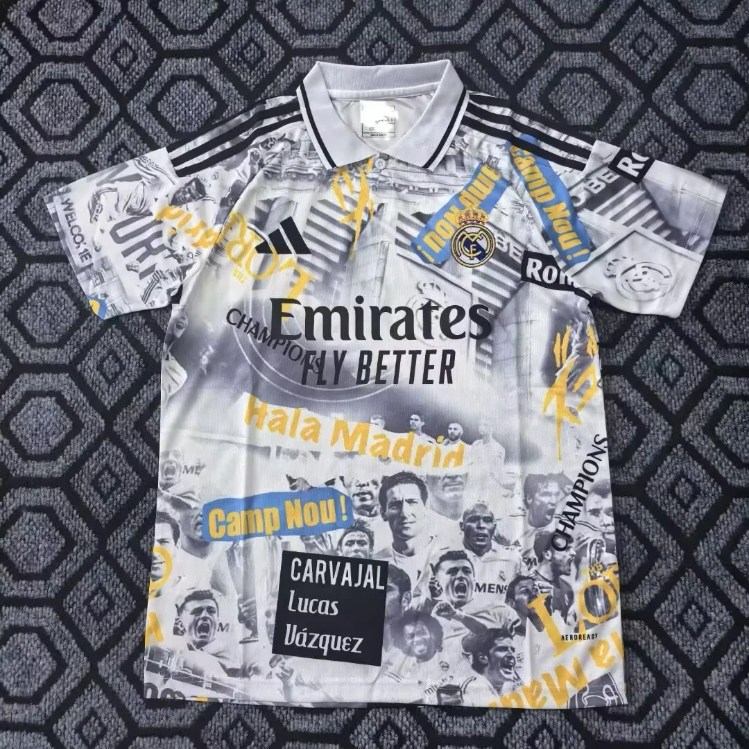25-26 Real Madrid Jersey | blue | Special Edition - Graffiti Commemorative | thai version | short-sleeved | 269