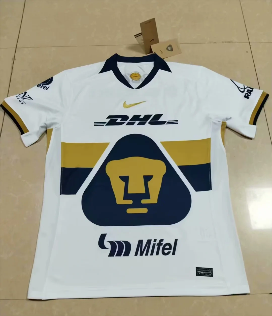25-26 Unam Pumas Home Jersey | thai version | white | S-4XL | short-sleeved