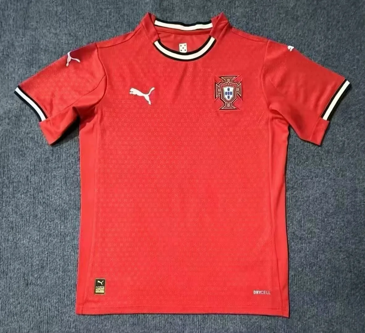 25-26 Portugal Home Jersey | thai version | red | short-sleeved
