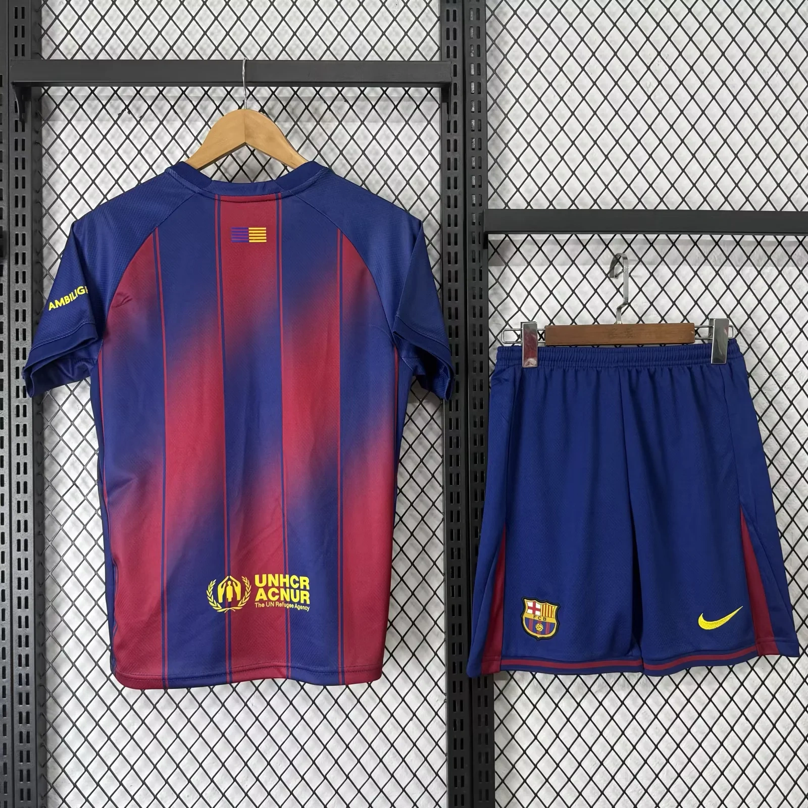 Kids 25 26 Barcelona Home Soccer Jersey | short-sleeved | 507