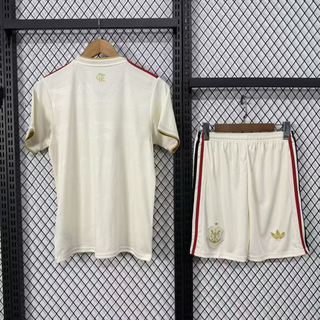 Kids  25/26 Flamengo Third Soccer Jersey | short-sleeved | 507