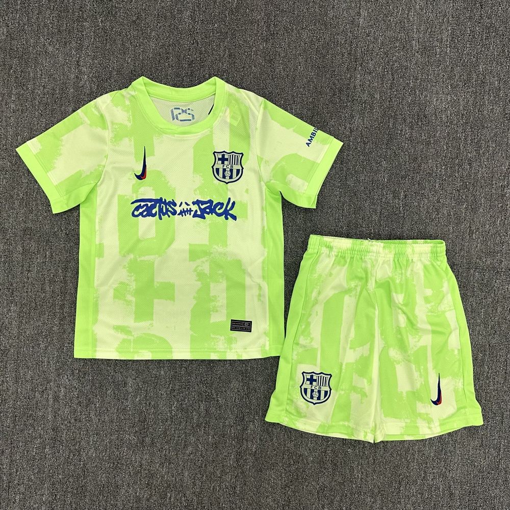 Kids Barcelona Third Soccer Jersey | short-sleeved | 507