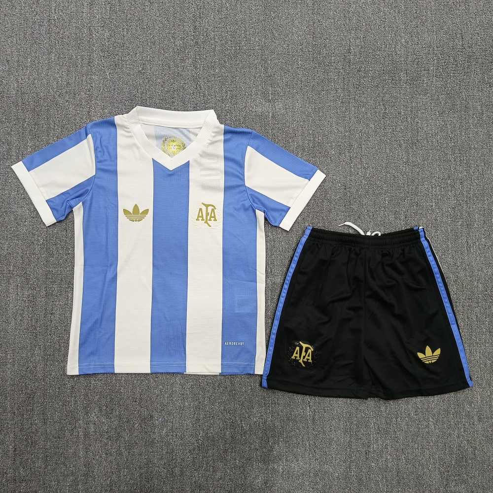 Kids 2526 Argentina 50th Anniversary Edition Soccer Jersey | short-sleeved | 507