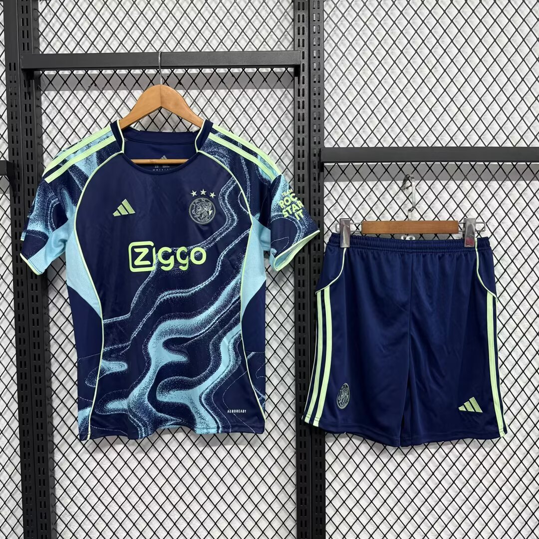 Kids 2526 Ajax Away Soccer Jersey | short-sleeved | 507
