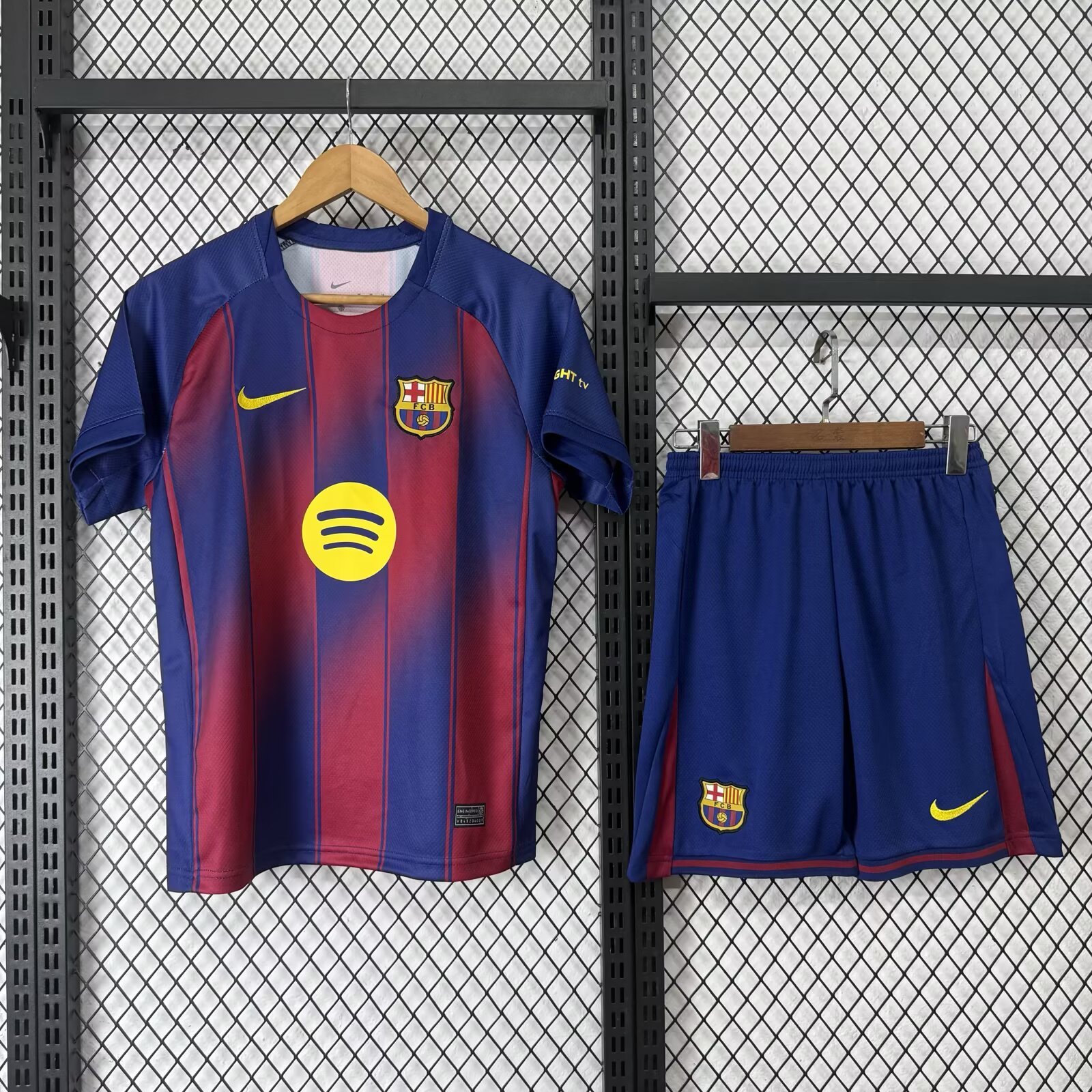 Kids 25 26 Barcelona Home Soccer Jersey | short-sleeved | 507