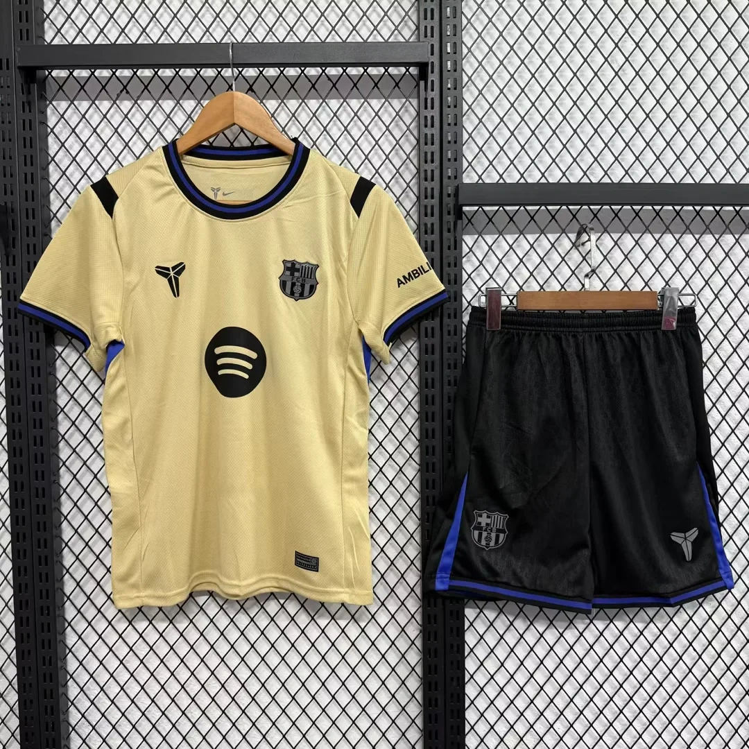 Kids 25/26 Barcelona Home Soccer Jersey | short-sleeved | 507