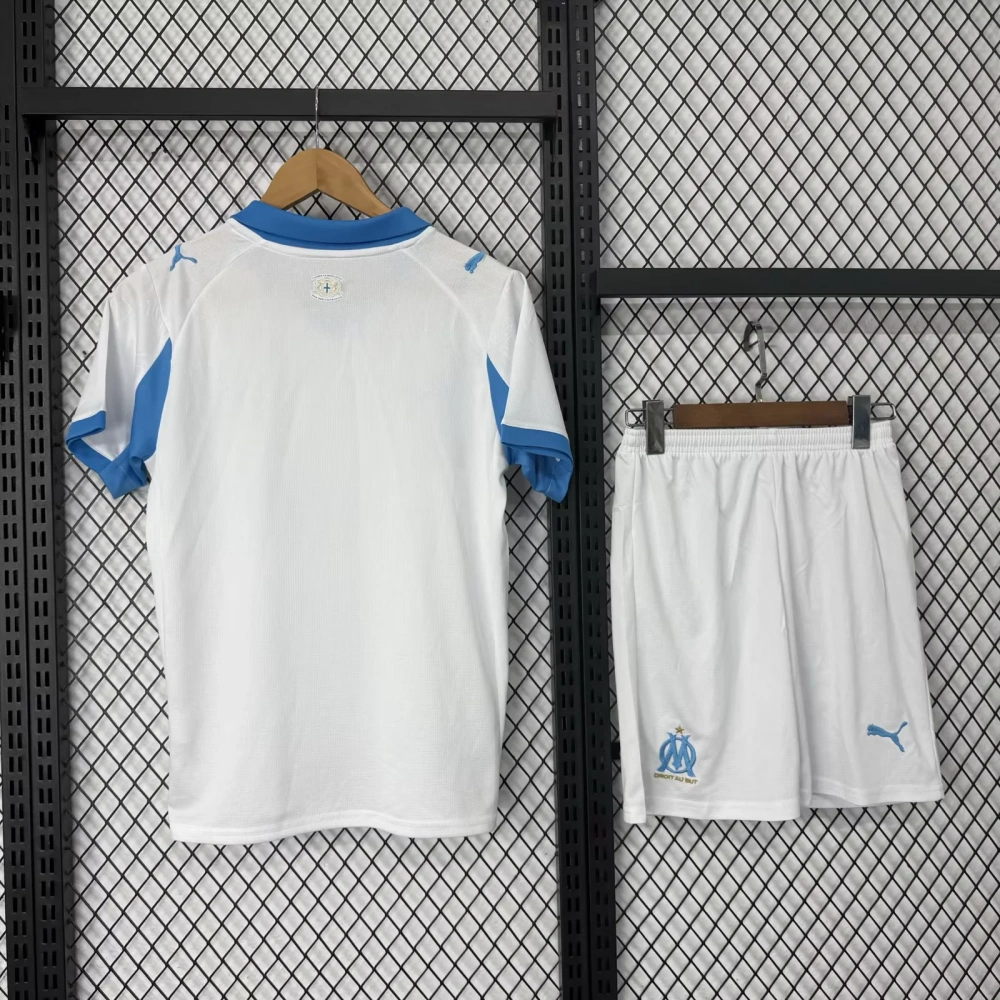 Kids 25/26 Olympique de Marseille Home / Away Soccer Jersey | short-sleeved | 507