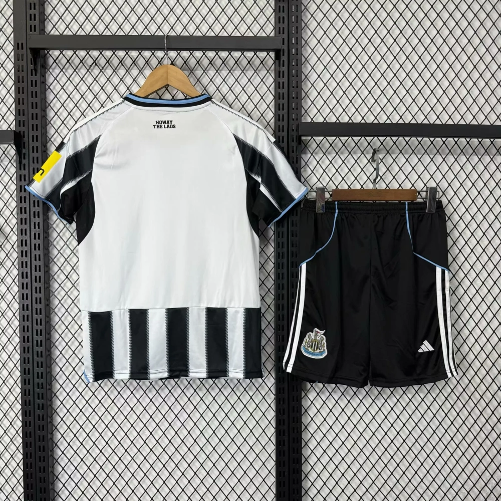 Kids 25/26 Newcastle Home  Soccer Jersey  Workout clothes | short-sleeved
