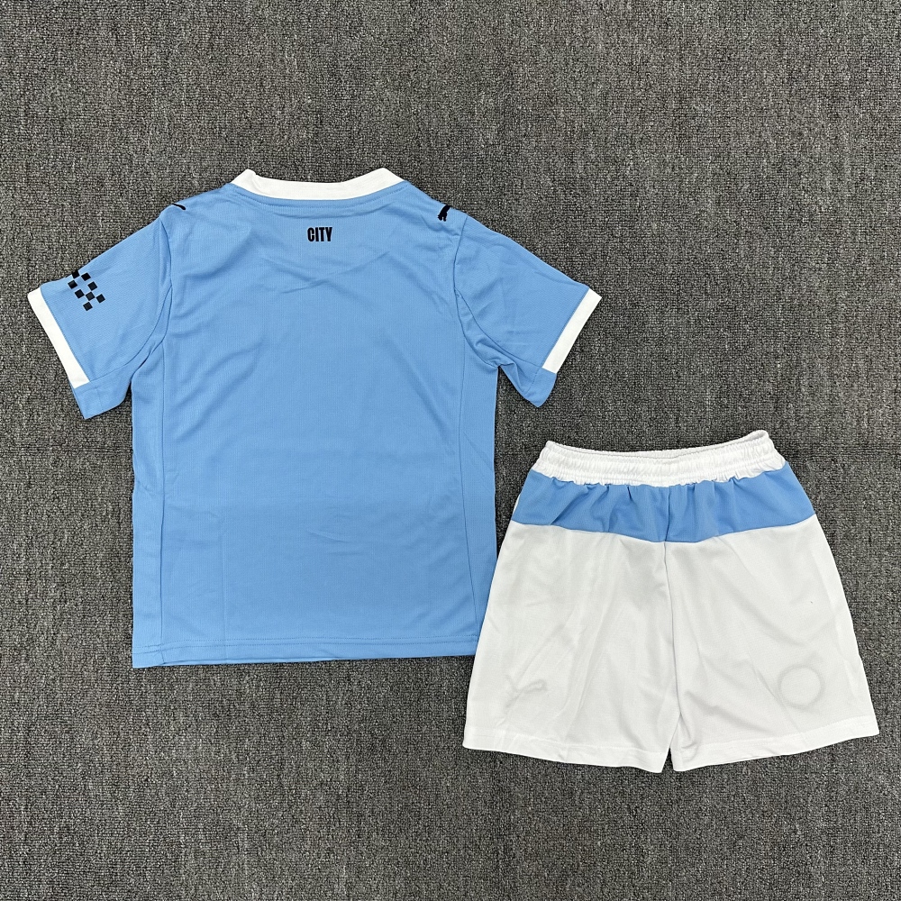Kids 25/26 Manchester City Home / Away Soccer Jersey | short-sleeved | 507