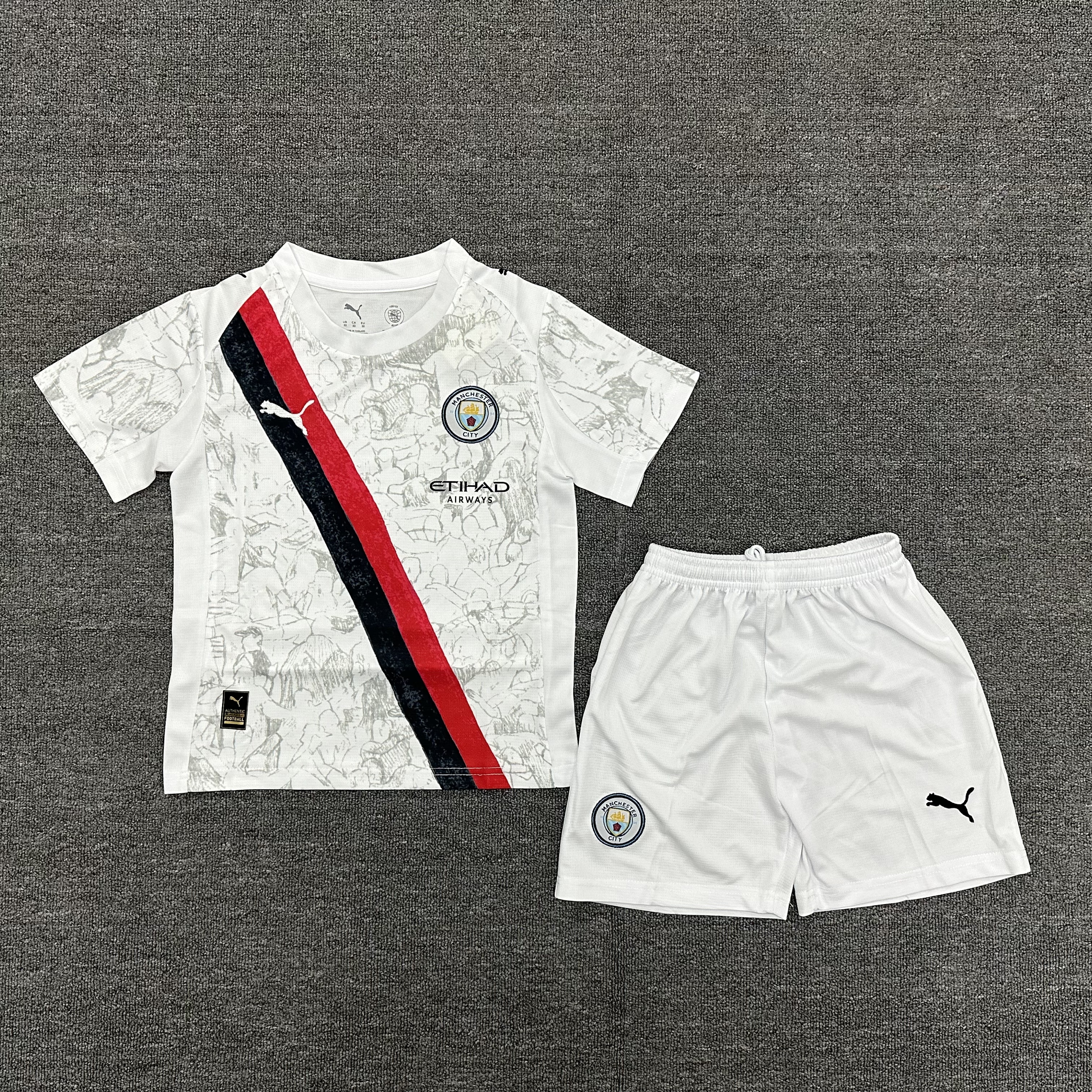 Kids 25/26 Manchester City Home / Away Soccer Jersey | short-sleeved | 507