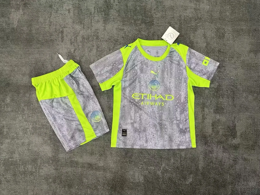Kids 25/26 Manchester City Third Soccer Jersey | short-sleeved | 269