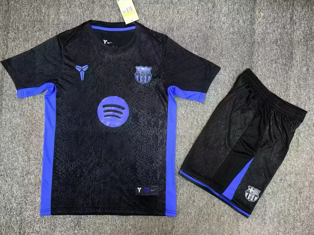 25/26 Barcelona Adult  Kit Soccer Jersey | short-sleeved | special edition | black-purple | S-2XL | 269