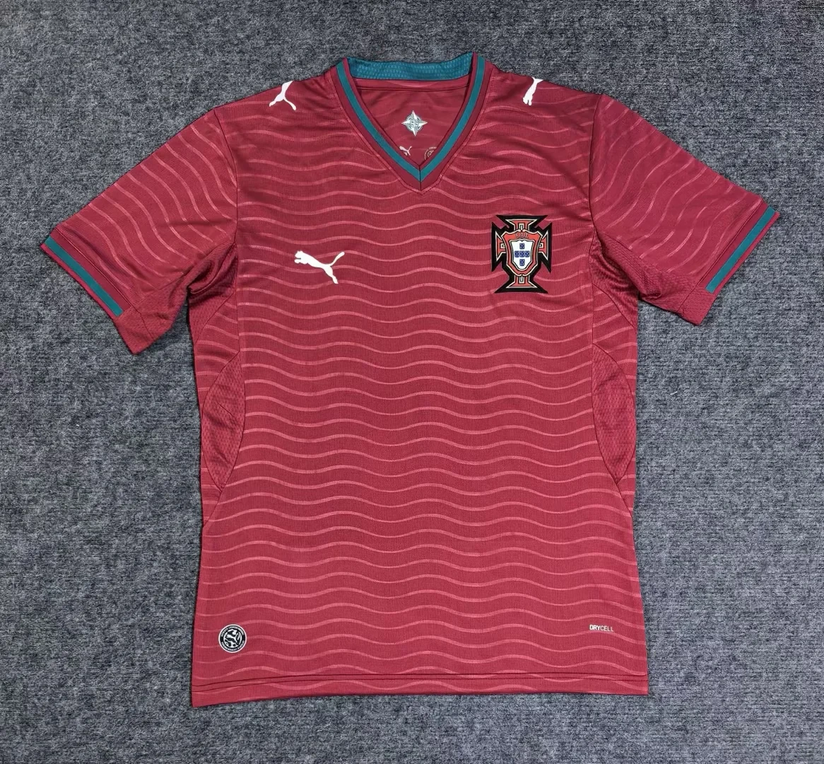 25-26 Portugal Home Jersey | thai version | short-sleeved