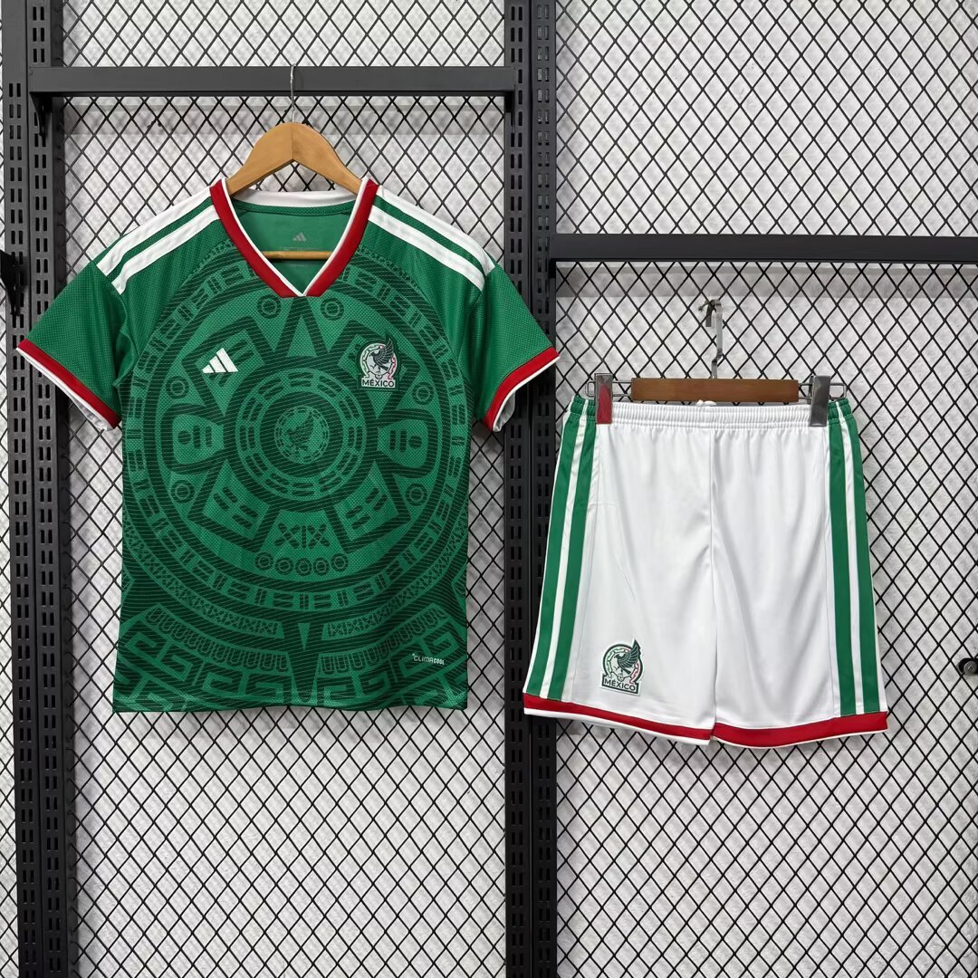 Kids Mexico 2026 Home Soccer Jersey | short-sleeved | 507