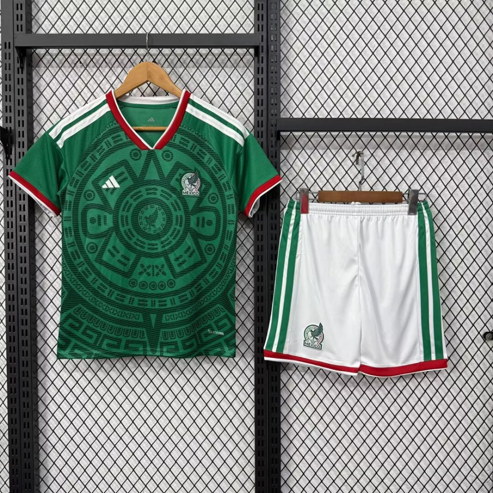 Kids Mexico 2026 Home Soccer Jersey | short-sleeved | 507
