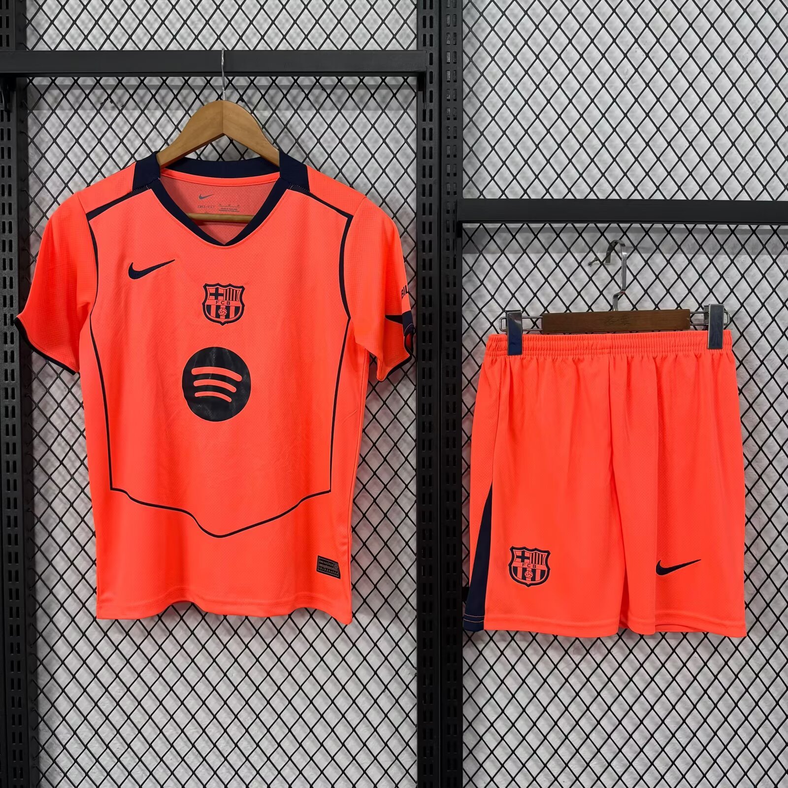 Kids 2526 Barcelona third away Soccer Jersey | short-sleeved