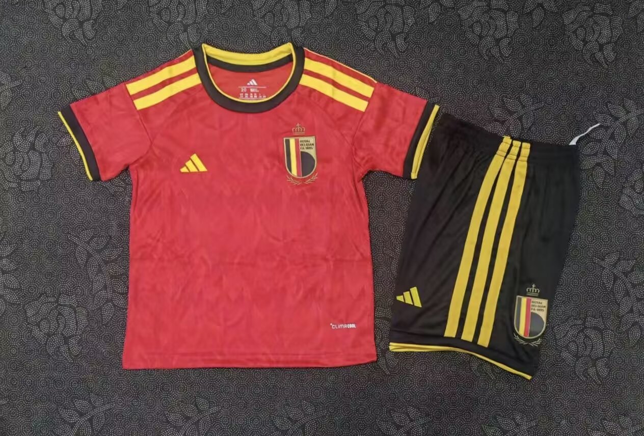 Kids 2026 Belgium Home Soccer Jersey | short-sleeved | 507
