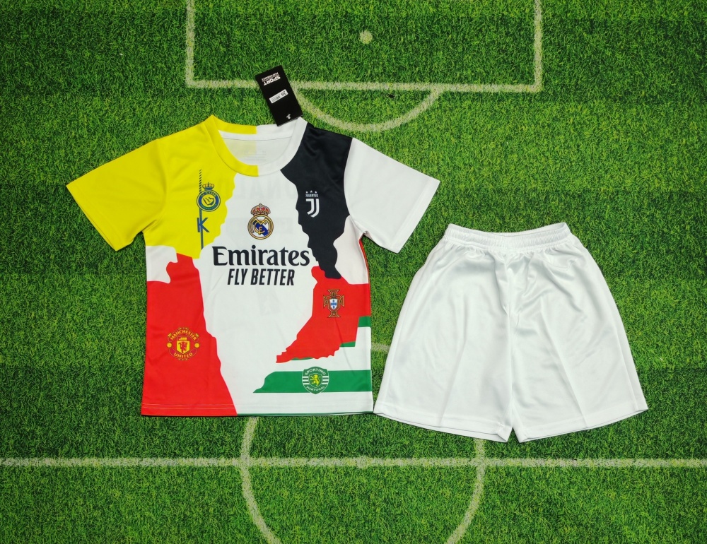 Kids 2526 Messi Ronaldo Commemorative Edition Soccer Jersey | short-sleeved