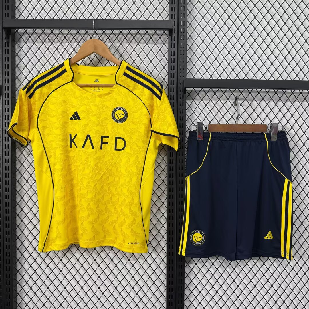 Kids 2526 al nassr Home and away  Soccer Jersey | short-sleeved