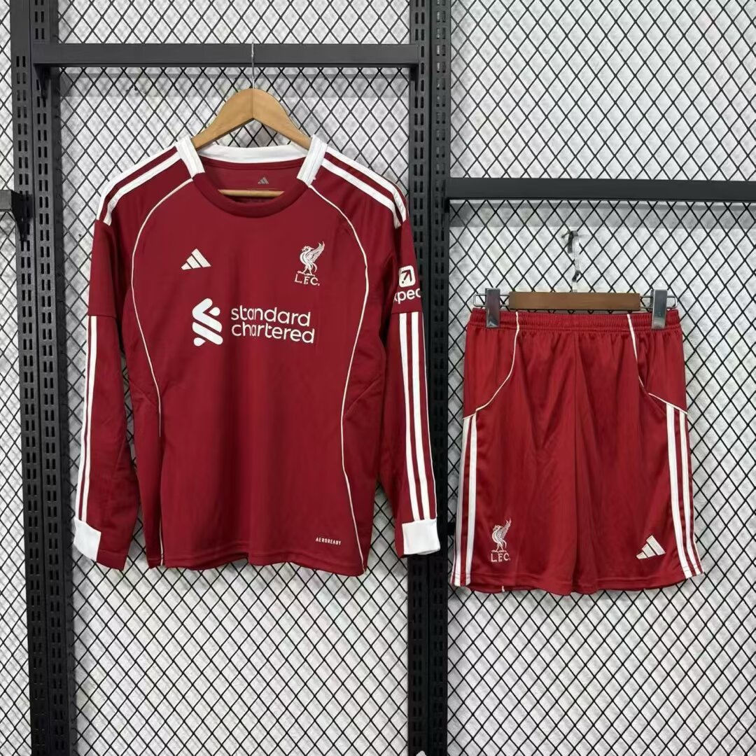 Kids 2526 Liverpool home and away Long Sleeve  short-sleeved