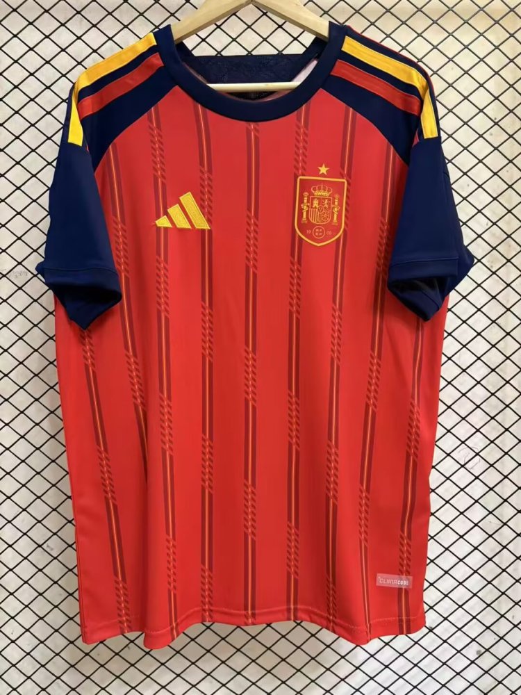 26-27 Spain Home Jersey | thai version | short-sleeved
