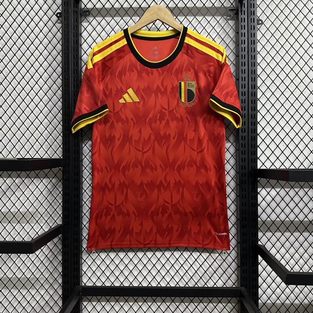 26-27 World Cup Belgium Home  Jersey | Thai Version | short-sleeved