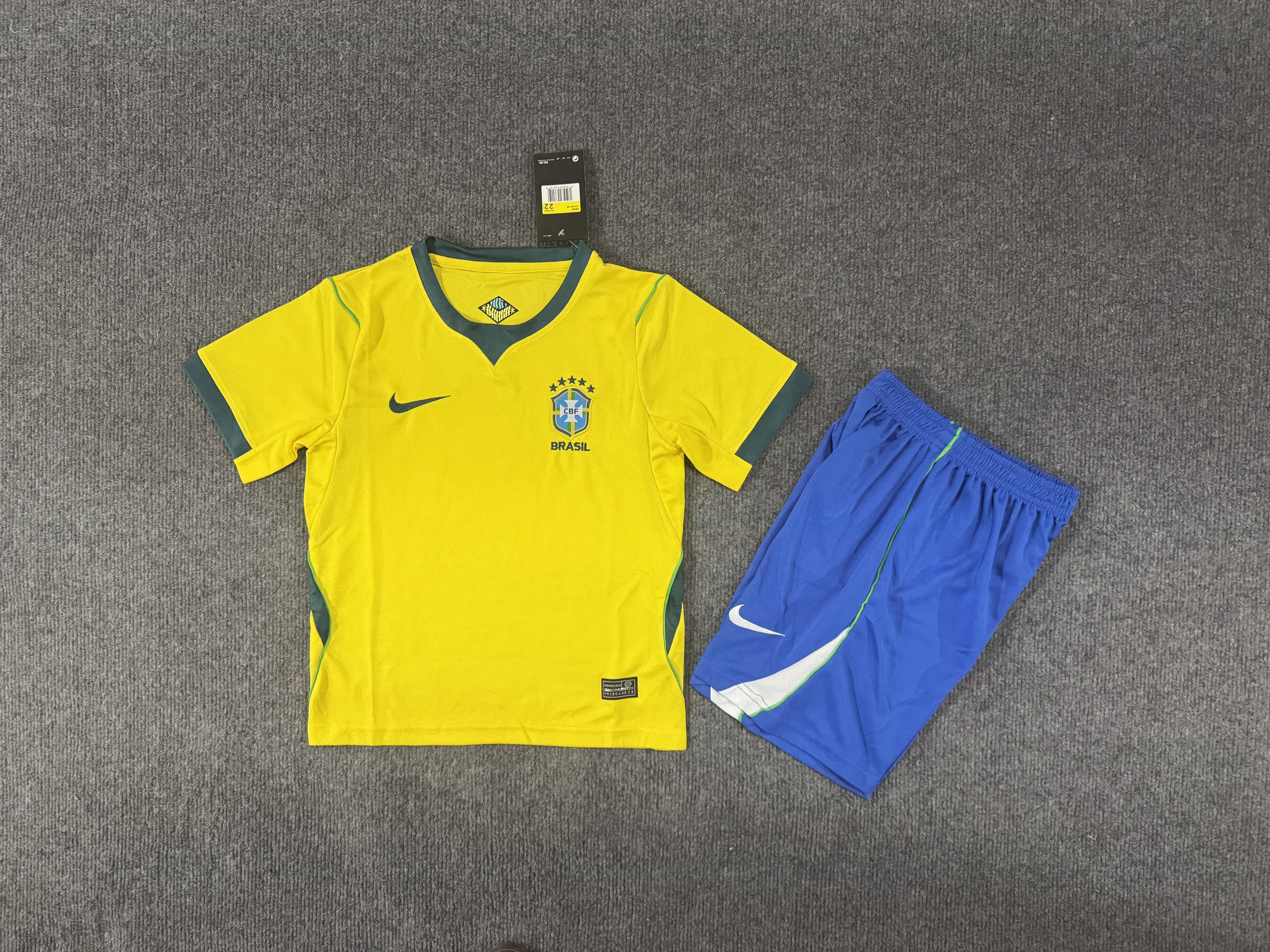 Kids Brazil 2026  home  away Soccer Jersey | short-sleeved | 507