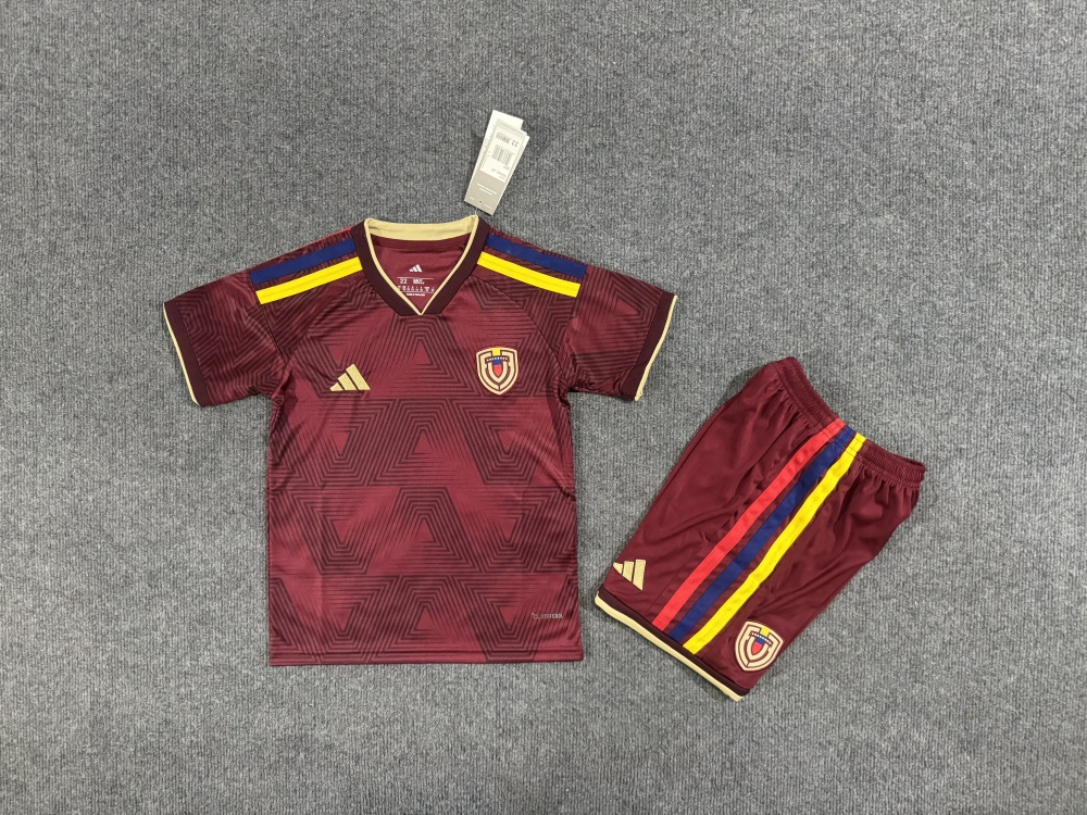 Kids Venezuela 2026  home  Soccer Jersey | short-sleeved | 507