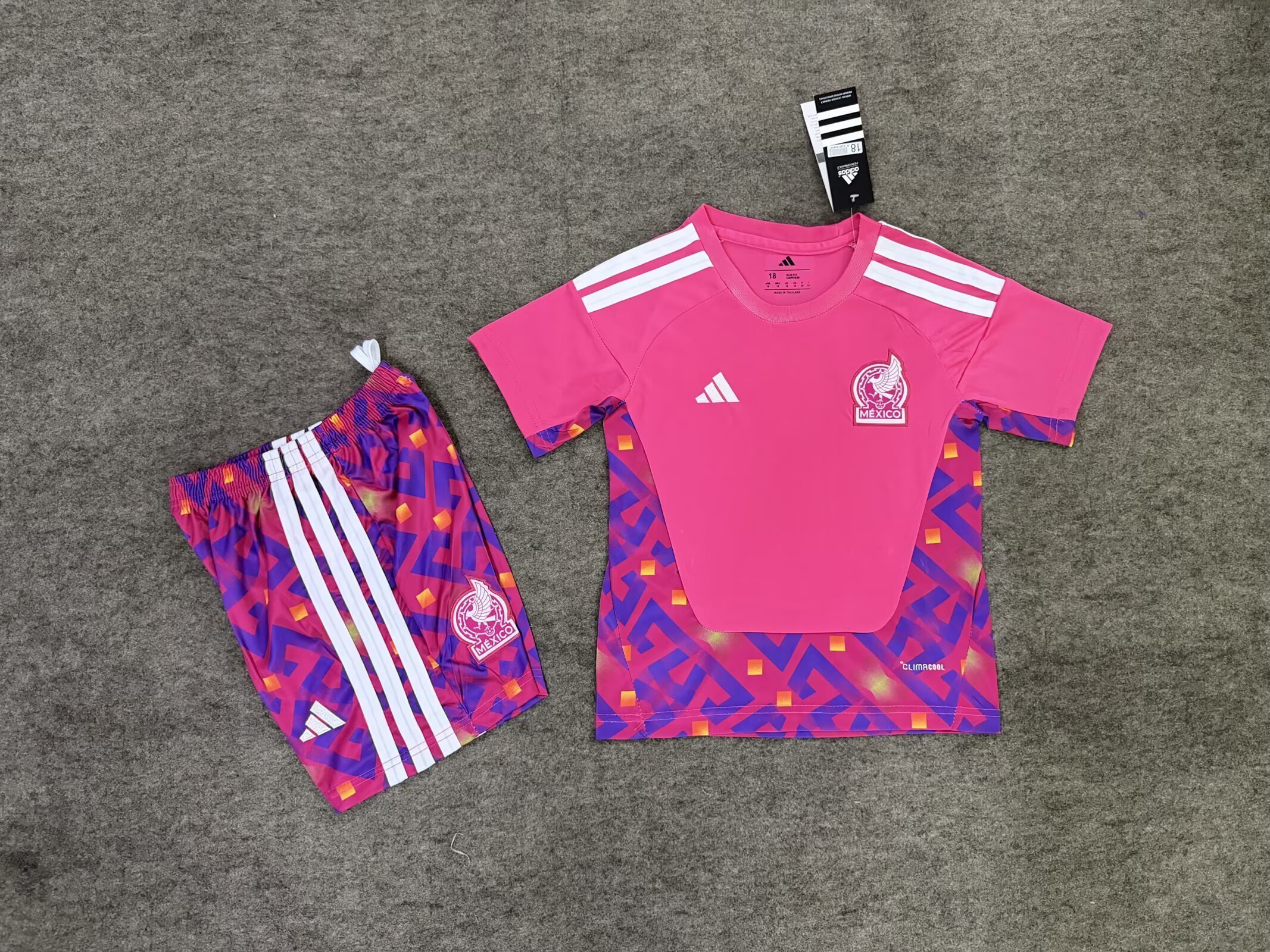 Kids Mexico 2026 Away goalkeeper Soccer Jersey | short-sleeved | 2227