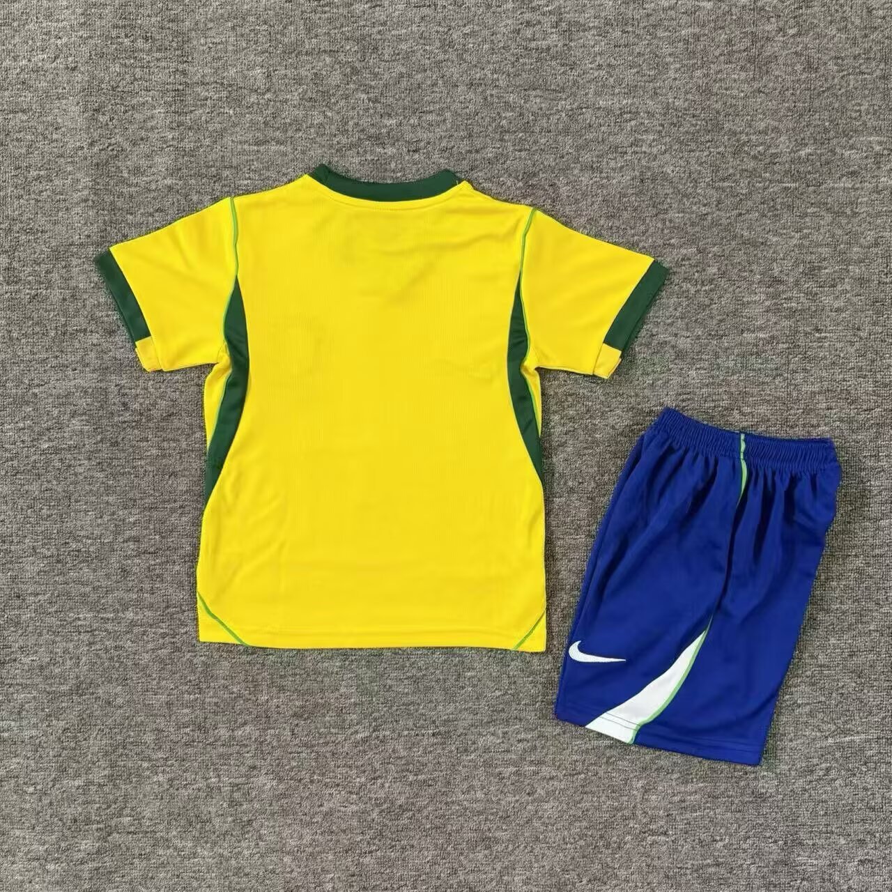 Kids 26 27 Brazil home Soccer Jersey | short-sleeved | Brasil | CBF | QIUW