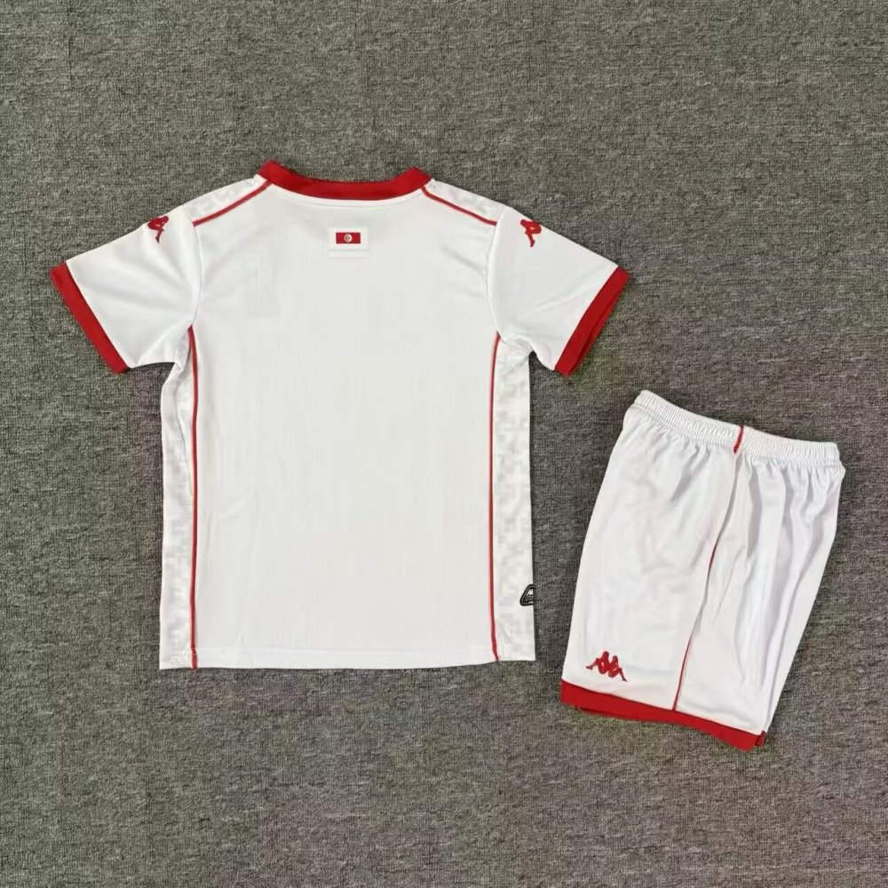 Kids 26 27 Tunisia Away Soccer Jersey | short-sleeved | QIUW