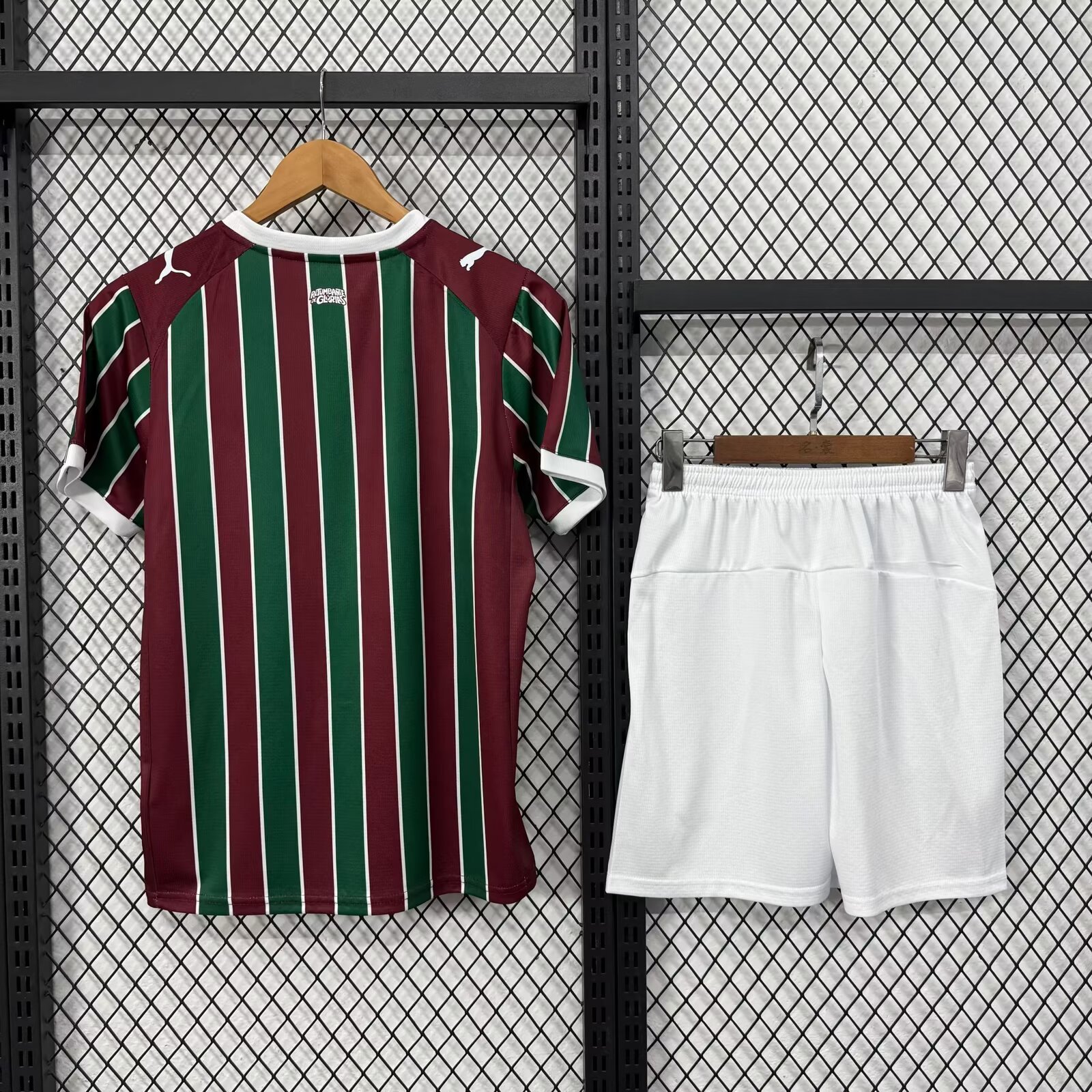 Kids 26-27 Fluminense Home Soccer Jersey | short-sleeved | 1134