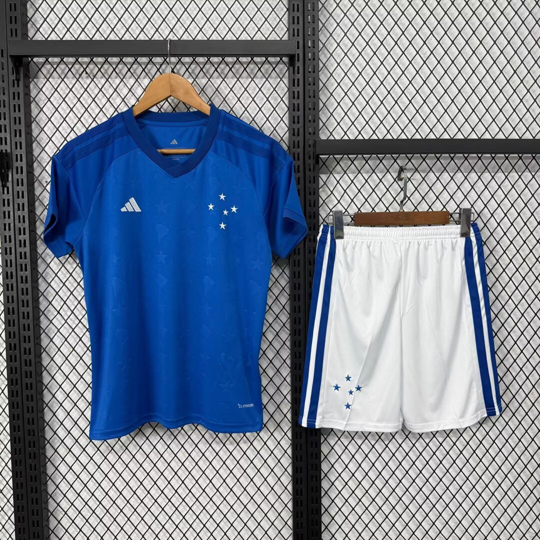 Kids 26-27 cruzeiro   Home Soccer Jersey | short-sleeved | 1134