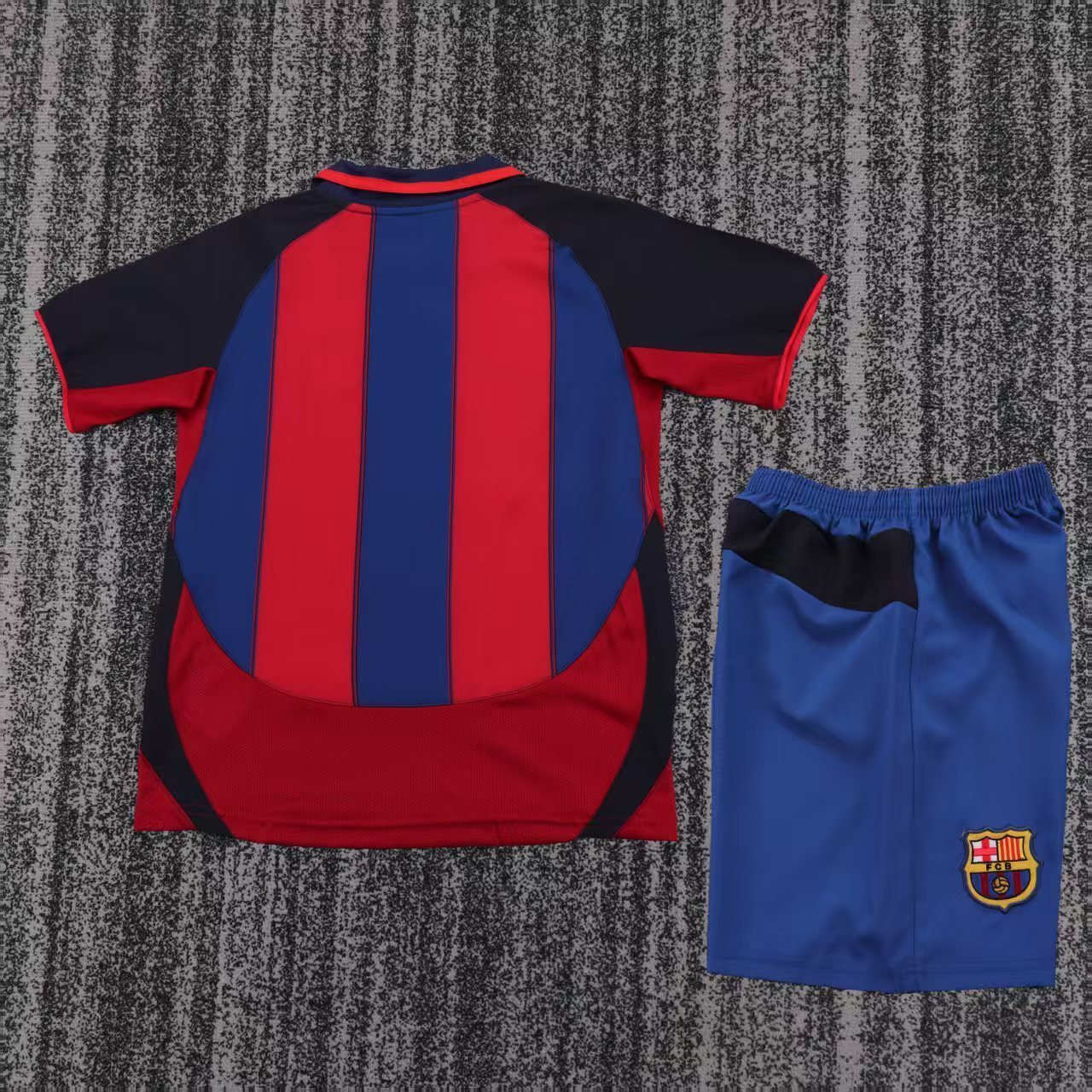 2003-2004    Barcelona Retro home gameJersey  short-sleeved | [Retro Edition] |