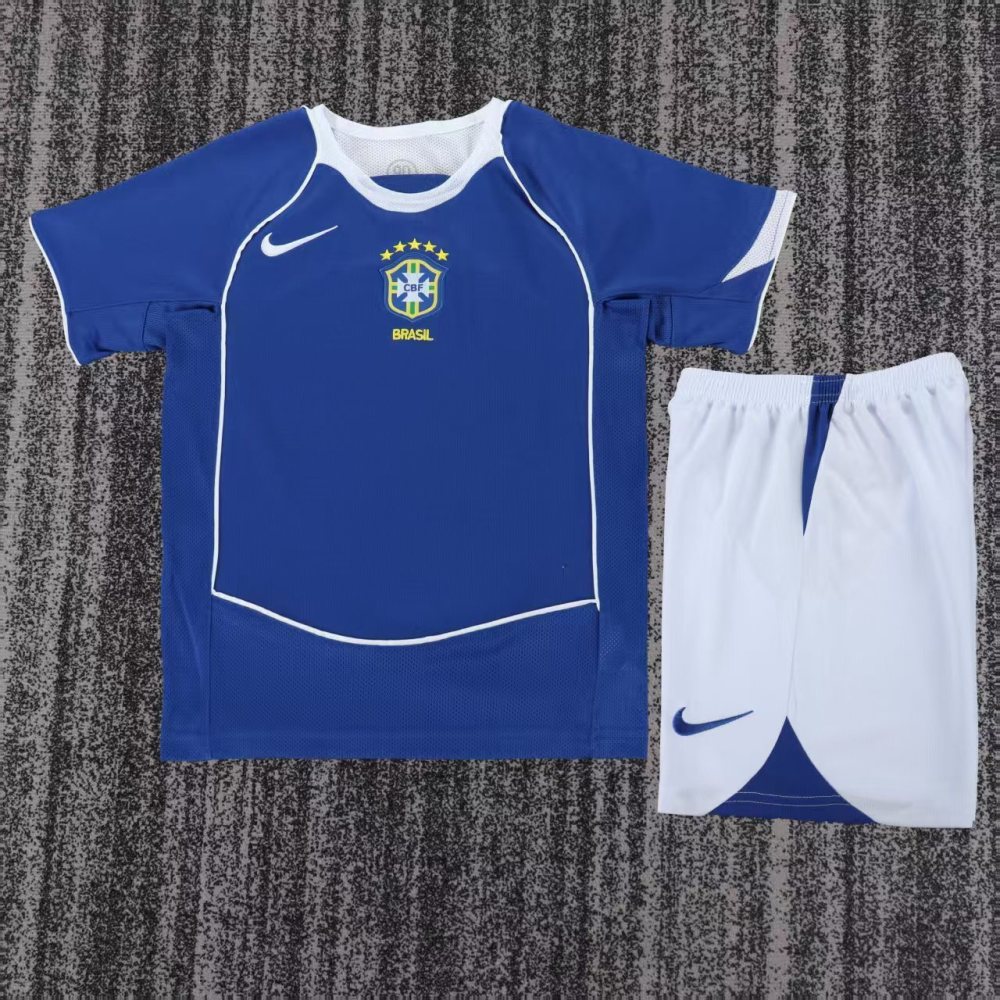 2004 Brazil Retro  away gameJersey  short-sleeved | [Retro Edition] |