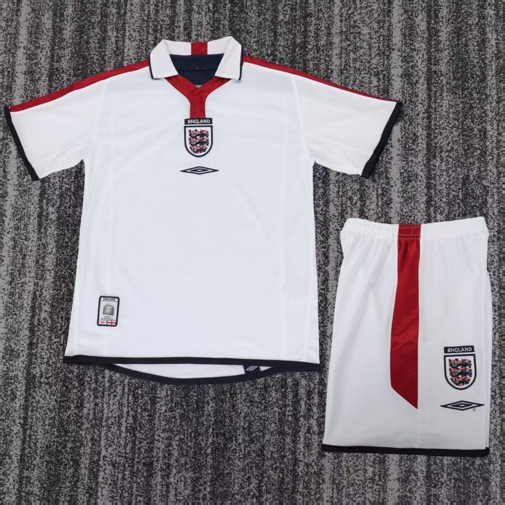 2004 England  Retro home gameJersey  short-sleeved | [Retro Edition] |