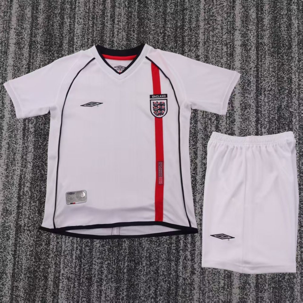 2002 England Retro  home gameJersey  short-sleeved | [Retro Edition] |