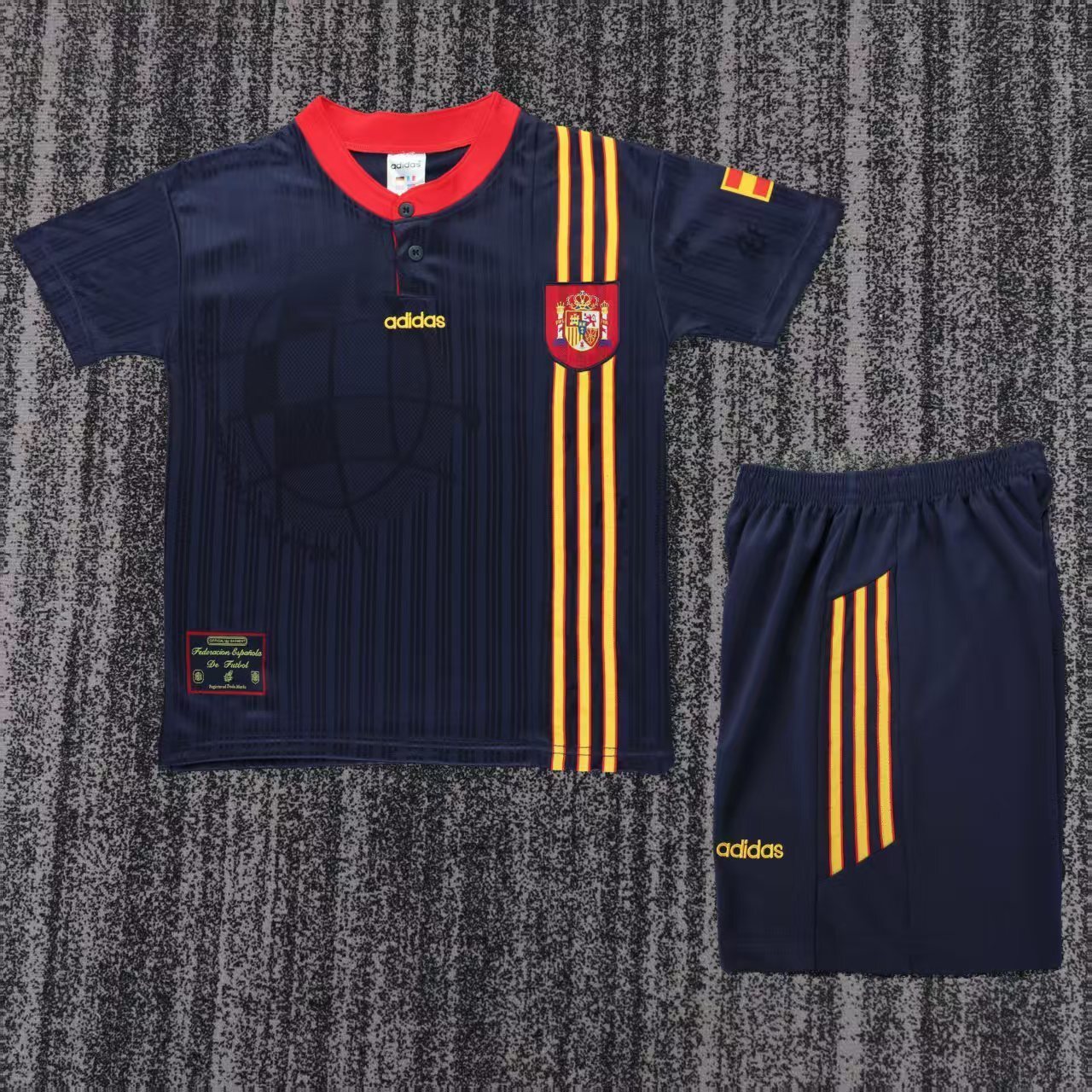 1996  Spain Retro  away gameJersey  short-sleeved | [Retro Edition] |