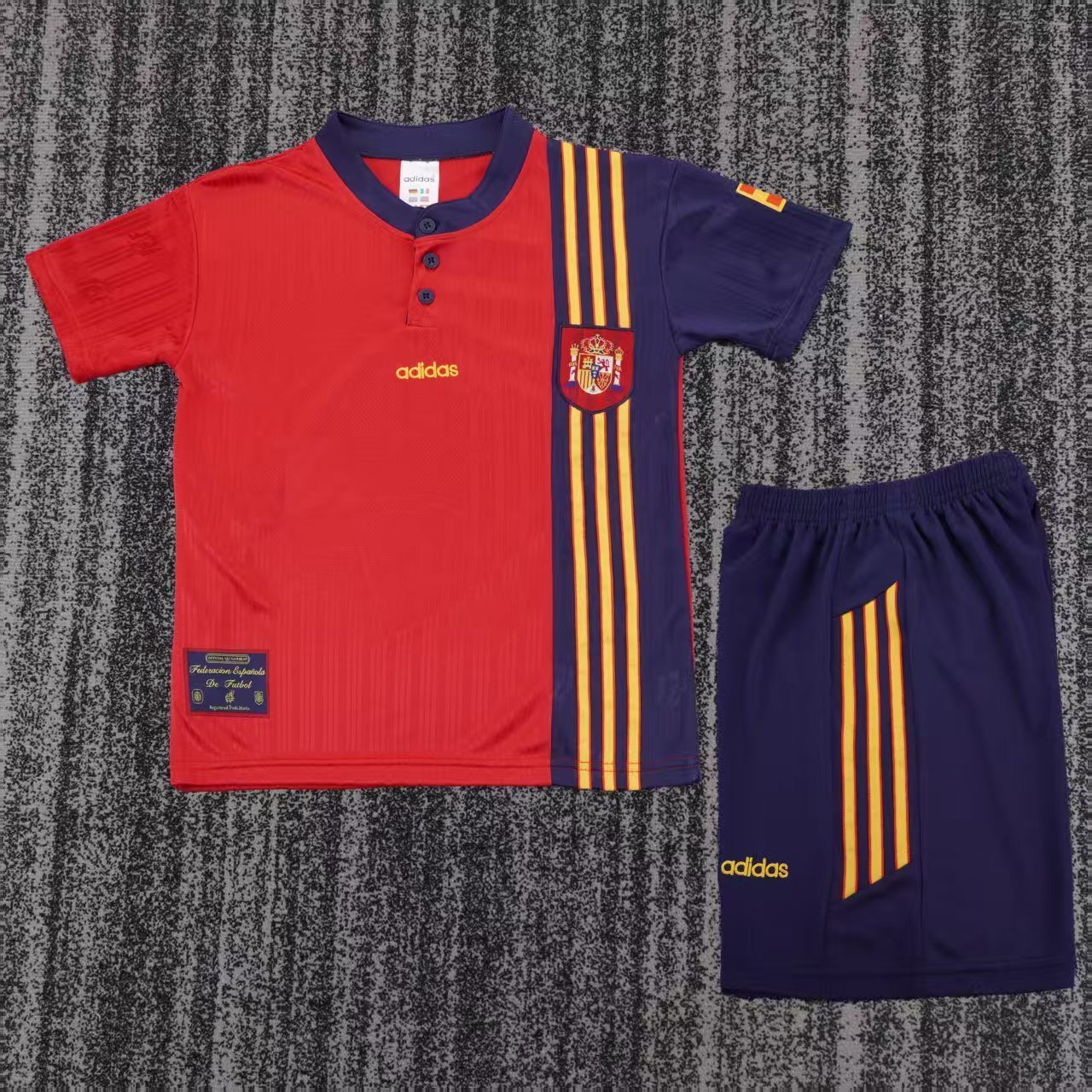 1996  Spain Retro  home gameJersey  short-sleeved | [Retro Edition] |