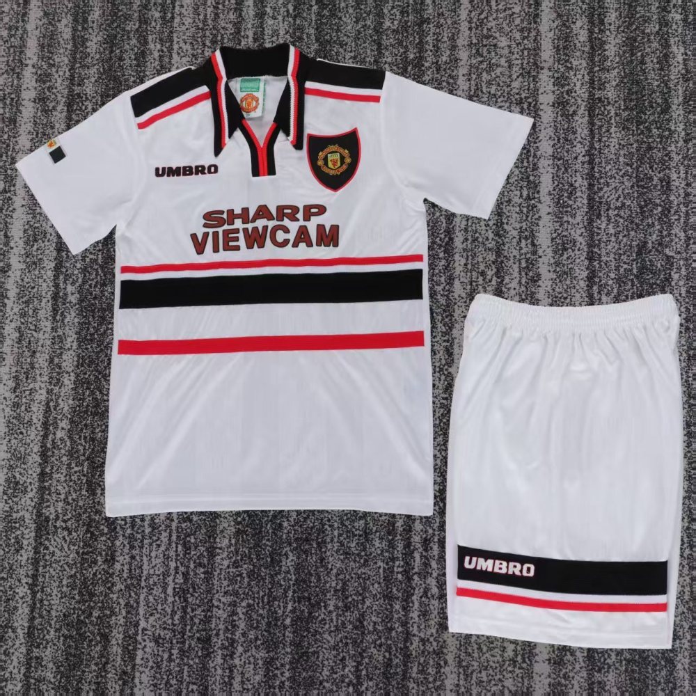 1998  Manchester United Retro  away  gameJersey  short-sleeved | [Retro Edition] |