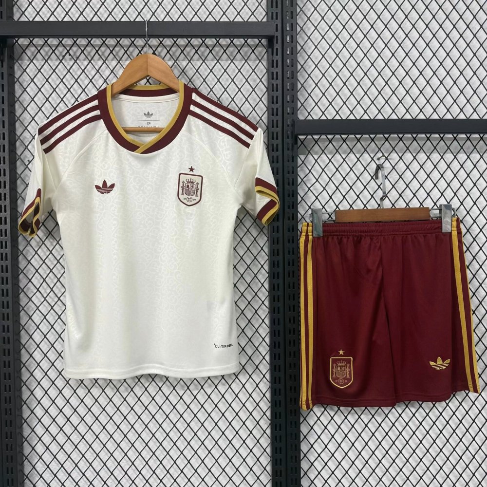 Kids 26-27 World Cup Spain Away Soccer Jersey | short-sleeved | 百利原