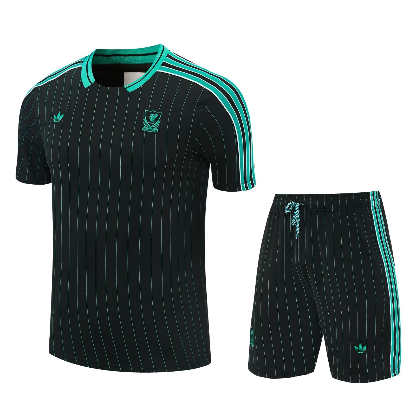 Liverpool short sleeves retro style red  adult set Shorts with pockets Thai version quality new style