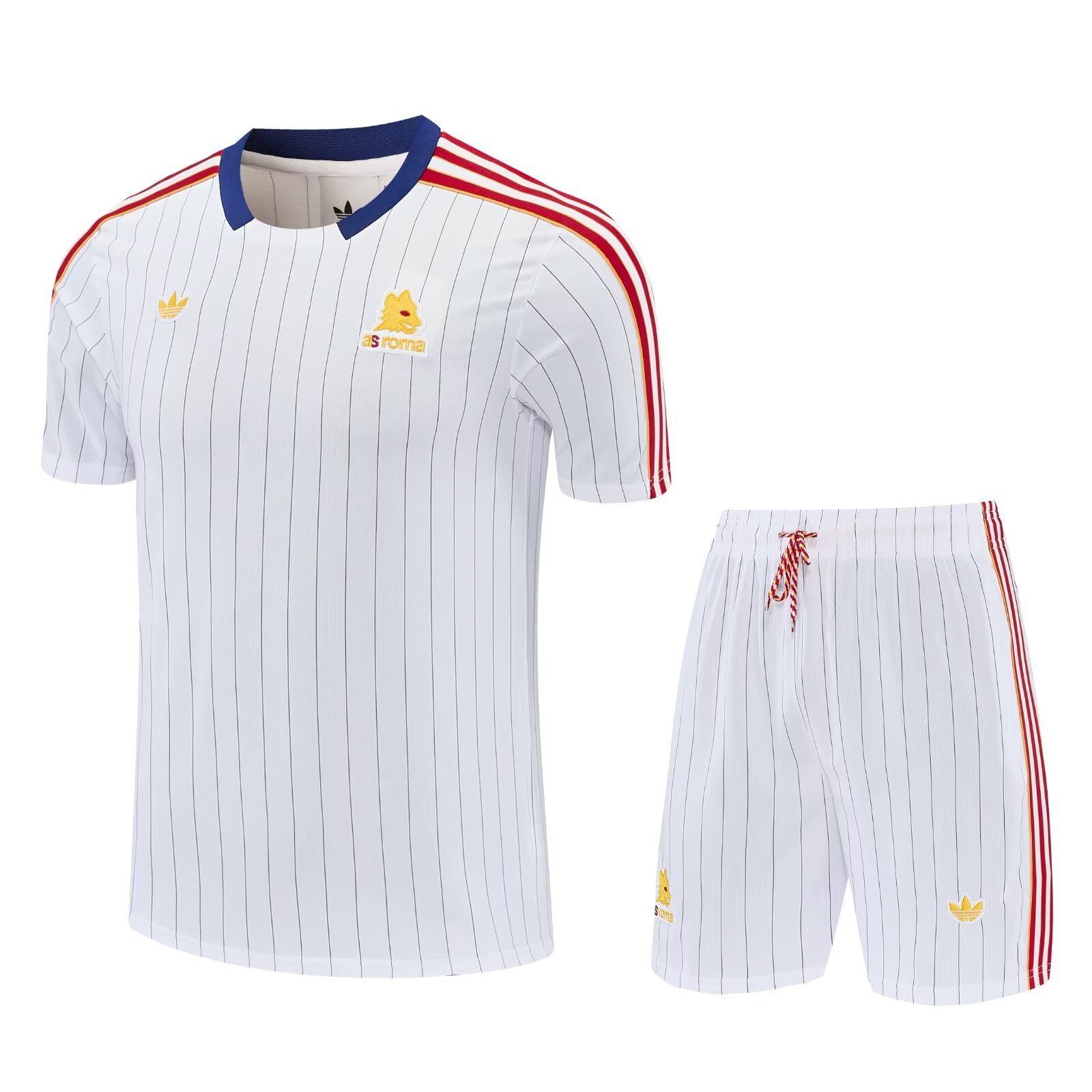 Rome short sleeves retro style red   adult set Shorts pockets Thai version quality new style