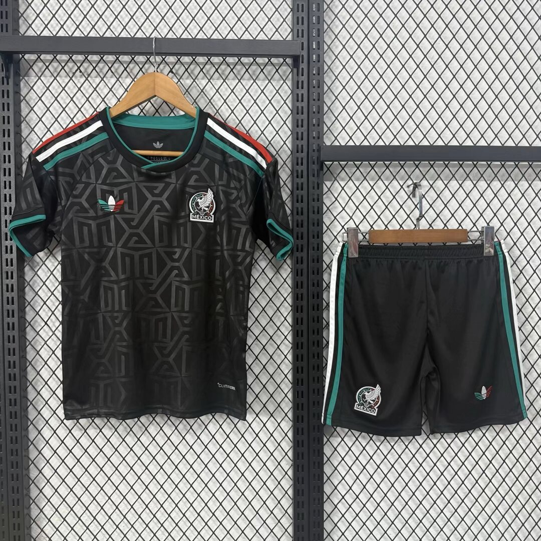 Kids Mexico 2026 Away goalkeeper Soccer Jersey | short-sleeved | 2227