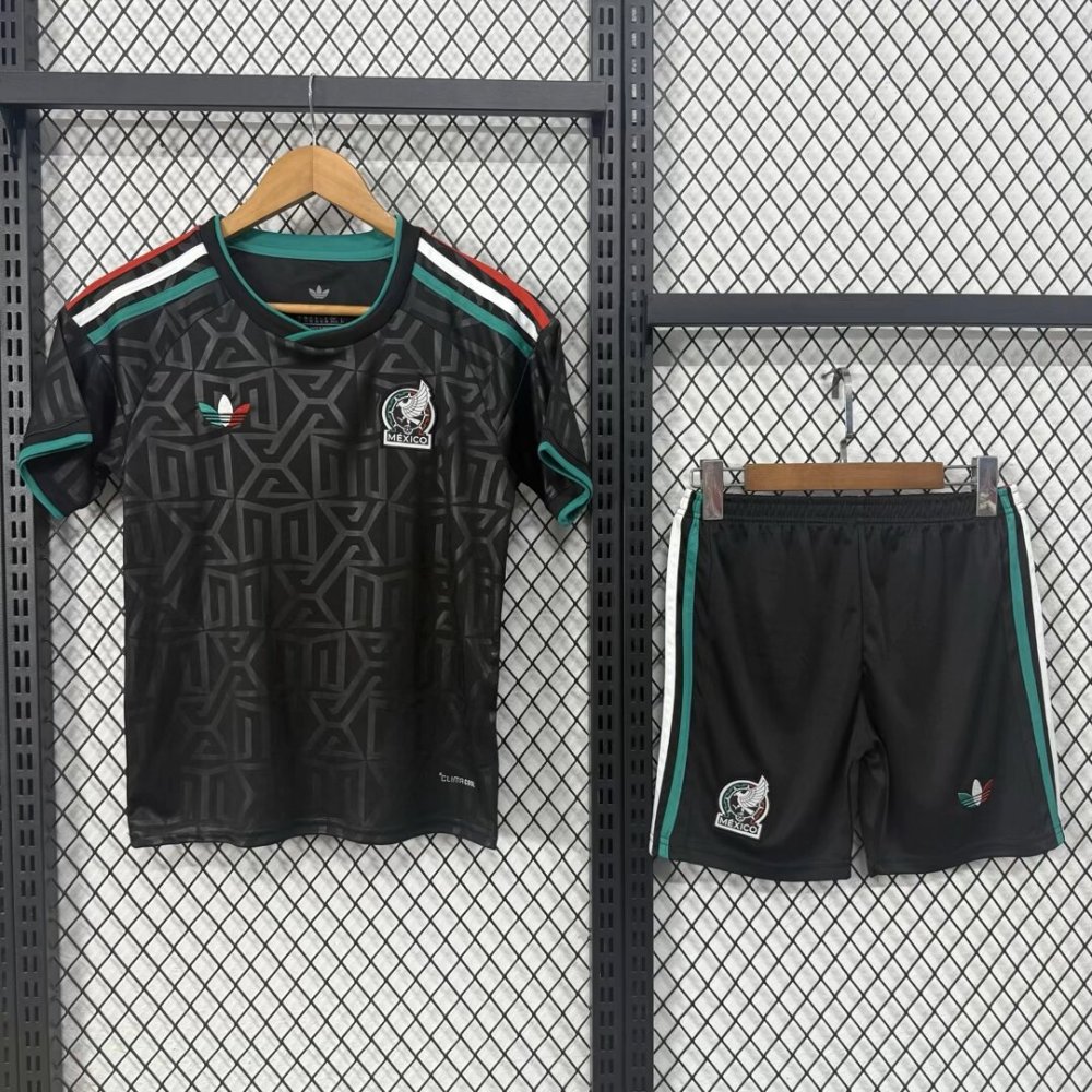 Kids Mexico 2026 Away goalkeeper Soccer Jersey | short-sleeved | 2227